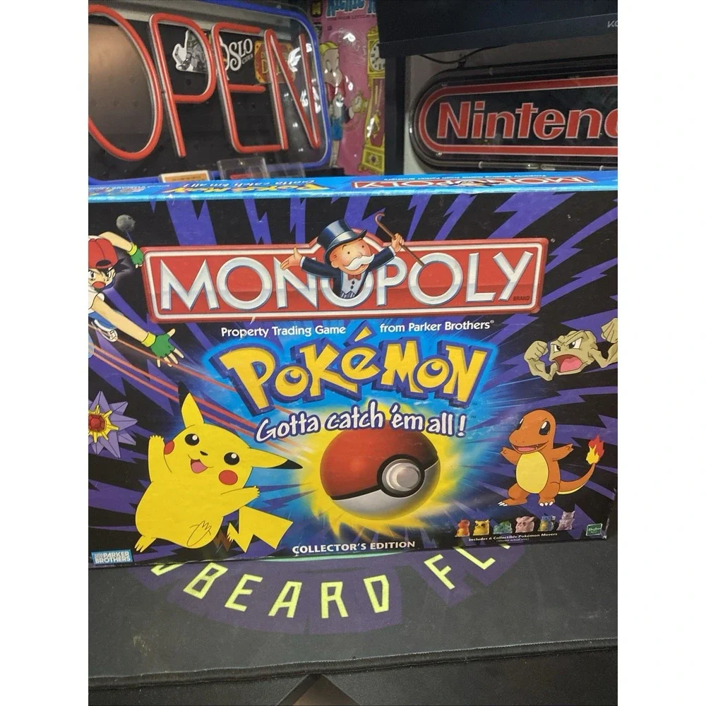 1999 Pokemon Monopoly Collectors Edition HASBRO 100% Complete w/ 6 Minis